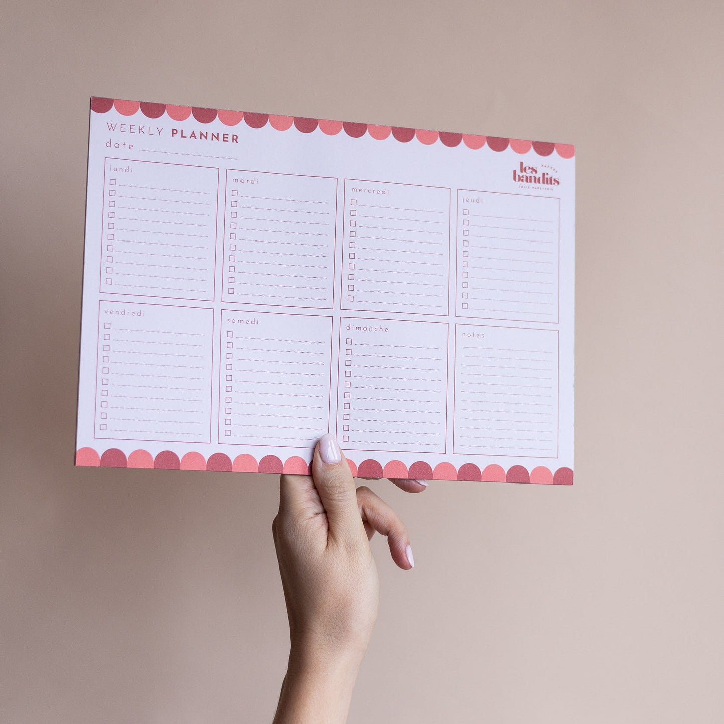 WEEKLY PLANNER - Planificateur hebdomadaire A4
