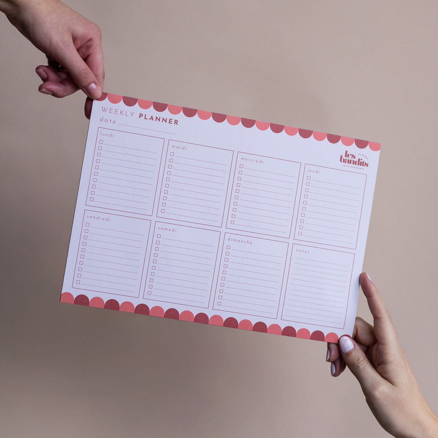 WEEKLY PLANNER - Planificateur hebdomadaire A4
