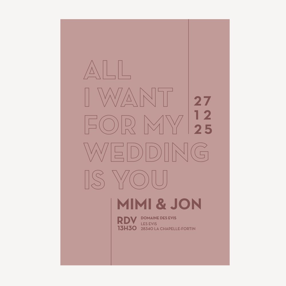 LETTERPRESS ALL I WANT